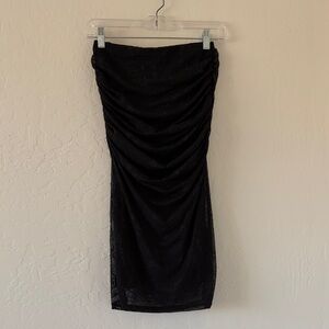 AFRM Strapless Dress with Lacy Overlay